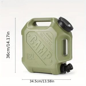 Imagen de un contendo de agua de 12 litros color verde