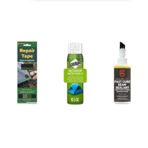 Combo Sellador de Costuras, Impermeabilizante y Tape reparador de telas.