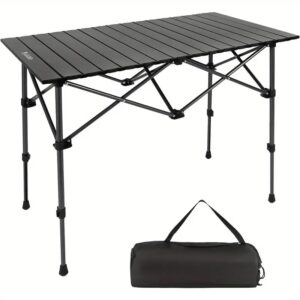 Mesa de camping plegable con altura ajustable