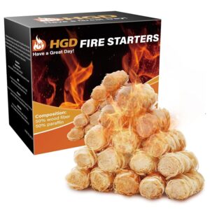 Imagen de un encendedor de fogatas de pino natural marca HGD