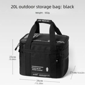 Imagen del bolso tactico para camping y cocina de 20 lts