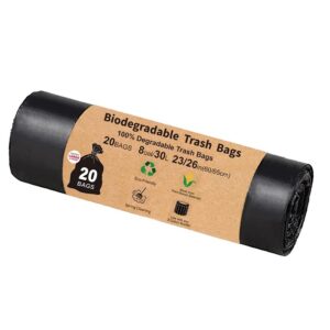 IMagen de un paquete de 20 bolsas plasticas biodegradables