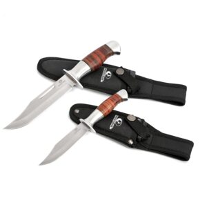 Mossy Oak Hoja Fija Cuchillo Bowie 2 piezas