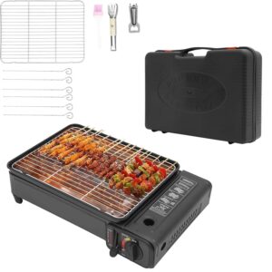 Imagen de una parrilla de gas portatil